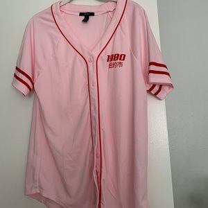 Pink  Baseball Jersey